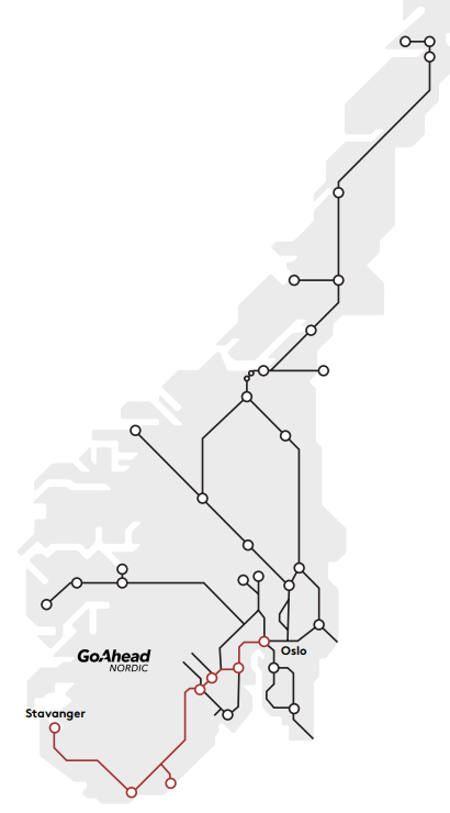 ベルゲン鉄道座席表