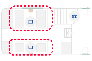 VR インターシティ座席表